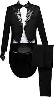 [Maiyifu-GJ] Mens 2 Pieces Luxury Embroidered Suits Sequin Shiny 1 Button Blazer Jacket Pants Sets Wedding Prom Dress Suit