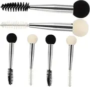 CRILSTYLEO 6Pcs Dual Ended Makeup Sponge Brush for Mascara Eyelash Application Premium Quality Eyebrow Applicator Kit for Beauty Enthusiasts and Daily Use