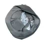 Honey-Can-Do 12-Inch Round Dinnerware Storage Box, Gray SFT-09237 Grey