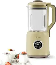 Soymilk Maker, 1000ML Juicer Soy Milk Machine, Electric Juicer Portable Blender Wall Breaking Machine, Eight-Leaf Blade, Self Clean/KeepWarm/Boil Water Yellow