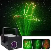 Full Color Laser Projection Light Christmas Ktv Beam Stage 3D Animation Disc Laser Lights (Style A 1PCS)