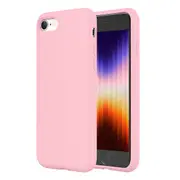 ZUSLAB iPhone SE 2022/2020 Case Nano Silicone Shockproof Gel Rubber Bumper Protective Cover for Apple - Pink