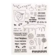 Beautiful Christmas Theme Clear Silicone Stamp for Creative Cartoon Rubber Stamp