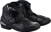 Alpinestars SMX-1 R V2 Vented, short boots perforated , color: Black/Black , size: 39 EU