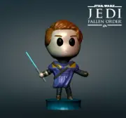 UNPAINTRD Cal Kestis - Star Wars Jedi Fallen Order Chibi 3D Printed Figure BH