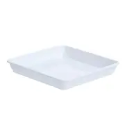 Plastic Square Flower Pot Heavy Duty Plant Saucer Indoor Outdoor Drip Trays Plastic Tray Saucers white 15x15cm