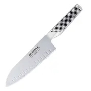 Global Classic Santoku Knife Fluted Blade 18cm - Robins Kitchen