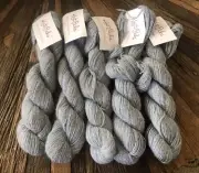 Lot Of 5 Skeins KNIT PICKS Alpaca Cloud Fingerling Yarn Gray 100% Alpaca Peru