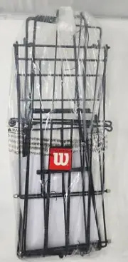 Wilson 75 Ball Pick-up Hopper Lightweight Tennis Balls Folding Basket New