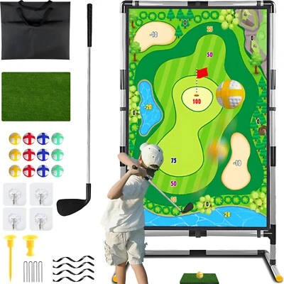 Golf Chipping Game - Battle Golf with Double-Sided Hitting Mat & Stand, Chip ...