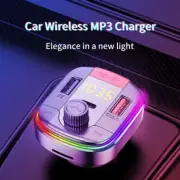 FM Transmitter Bluetooth 5.0 PD QC 3.0 Adapter Colorful Car Mp3 Player Handsfree