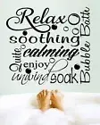 Bubble Bath Subway : Wall Decal: Words and Phrases