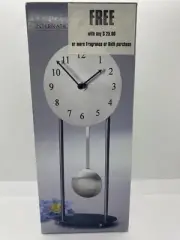 International Silver Company Metal Clock Vintage Sears