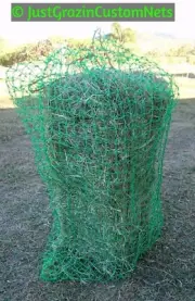 Full Bale Size 4cm 60ply - Just Grazin Custom Nets® Slow Feed Hay Net