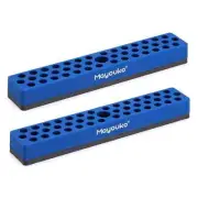 1/4" Magnetic Hex Bit Holder Rack Organizer, 43 Holes, 1/4-Inch Drill Bit Hol...