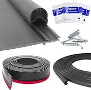 RV Slide Out Combo Black Rubbers 018-312-EKD & 018-341 EK | 1' x 15/16' x 32.8' D-Seal & 1/2' x 2.75' x 32.8' Seal Base | Including Adhesive Aids and Nails