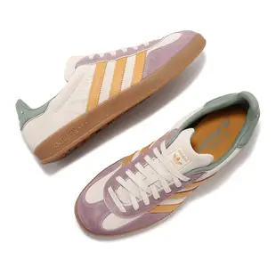 adidas 休閒鞋 Gazelle 米白 粉紅 橘 綠 麂皮 復古 德訓鞋 三葉草 男鞋 【ACS】 ID1007