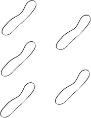 OSALADI 5pcs Rubber Replacement Belt for Vinyl Record Player Phonograph Accessory and Easy to Install Suitable for Turntables and
