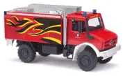 Busch 51055 HO Ohrdruf/Thuringen Fire Dept 2014 MB Unimog U 5023 HD Fire Truck