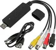 VHS to Digitizer converter, Cable Audio video capture USB 2.0, VHS to USB Converter for PC, Video, DVD, Windows XP 10/8/7