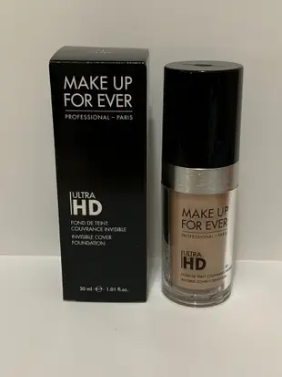 ☆桐芯美妍☆MAKE UP FOR EVER ULTRA HD 超進化無瑕粉底液 30ml 專櫃正貨--分享價500元