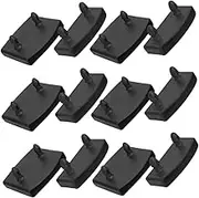 CONGARTENO 1 Set Bed Slat Cover Adjustable Bed Frame King Bed Slat Holders Accessories Towel Hooks Bedside Replacement Slats for Beds Cap Duvet Double Bed Base End Camper Plastic Black