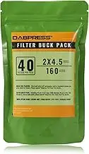 Dabpress iBudtek 40 Packs of 2x4 Inch dp-bt160ns - 160 Micron Stitched Rosin Press Filter Bags [Rosin Squish Bags | Rosin Press Bags | Rosin Extraction Bags] - Made of Heat-Resistant Nylon Screen Mesh
