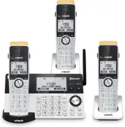 VTech IS8151-3 Super Long Range 3 Handset DECT 6.0 Cordless Phone for Home with