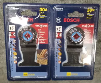 NEW BOSCH OSL134C 1 3/4" Carbide Plunge Cut Blade - Starlock fit x2