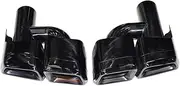 Compatible For Benz C-Class, W204, E-Class, W212, CLS-Class, W218, S-W221, Exhaust tip Upgrade, AMG 63, Black Muffler, Tip Nozzle(H Black)