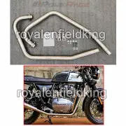 For Royal Enfield GT & Interceptor 650 SS LH RH Exhaust Bend Pipe Matt Finish