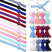 (Colorful) - 240 Pieces Adjustable Buckle with Sewing Elastic Band Cord Cover Ear Hook Strap Elastic Adjustment Buckle Reducing Pressure Ear Extender Anti-Tightening DIY Making Supplies Accessories (Colourful)