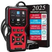 2025 OBD2 Scanner Diagnostic Tool All System CAN FD, Engine Code Reader, Red