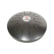 DOBANI 12-Inch 8-Note Steel Tongue Drum, Akebono Tuning - Antique Silver