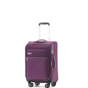 Tosca Vega Softside EXP Cabin / Carry On 55cm Suitcase Plum