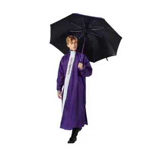 東伸 DongShen 3-3 開拓者 斜開式雨衣 紫色 加寬 背包款 口罩 加長拉鍊 防風雨 連身式雨衣《比帽王》