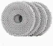 Sweeping robot mop disc rag accessories. Compatible For Roborock Q Revo. Vacuum cleaner, mop, cloth holder, mop stand, replacement spare.(Mop 4PCS)