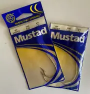 Mustad 3407DT size 9/0 Classic O'Shaughnessy Fishing Hook 4 total hooks