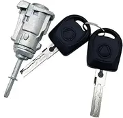 HZTWFC Right Side Door Lock Cylinder Key Modification Accessories 604837168 for VW Golf 4 Iv Mk4 Bora for A6 for Skoda Fabia Polo 1997-2009