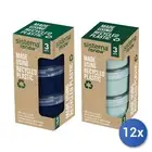 12x Sistema Renew Set 3 Containers, Polypropylene, 35ml