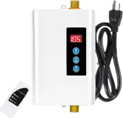3000W Tankless Hot Water Heater Electric, 110V on Demand Hot Water Heater, Mini