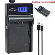 LCD USB Battery Charger for Panasonic CGR-D08 PV-GS14 PV-GS15 PV-DV910 PV-DC152