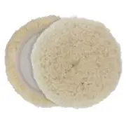 8" 100% Wool Hook & Loop Grip Buffing Pad for Compound Cutting & Polishing - ...