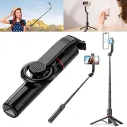 Extendable Selfie Stick With Bluetooth Remote Perfect For Capturing Stunning