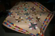 Hand Made Quilt "VIVACIOUS" Design by Quilt-Addicts 76" square*