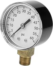 Swimming Pool Pressure Gauge Durable Multifunctional Water Pressure Test Gauge for and Aquarium Liquid Filled Dial Single Unit