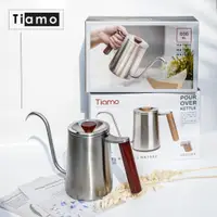 在飛比找蝦皮購物優惠-鉅咖啡~Tiamo 花梨木圓把手細口壺 600ml HA16