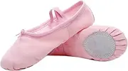 [OATIPHO] Yoga Shoes Elastic Cord Ballet Dance Shoes Lightweight Anti-Slip Breathable Comfortable Pink 30