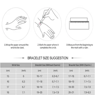 【Bamoer】925純銀 刻字銀色手鍊 17/19/21 cm 情人節禮物 生日禮物 女生手鍊 手環 時尚搭配