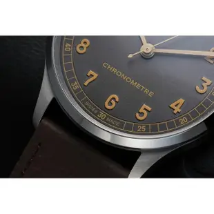 【TISSOT 天梭】官方授權 Heritage 1938 COSC 天文台認證機械錶-煙煤灰/39mm 送行動電源(T1424641606200)